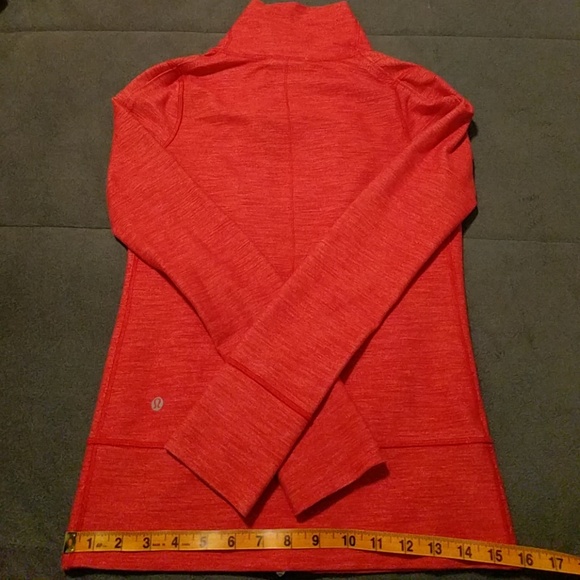 Lululemon♥️FunnelNeckJacket♥️heatheredRed - Picture 6 of 6